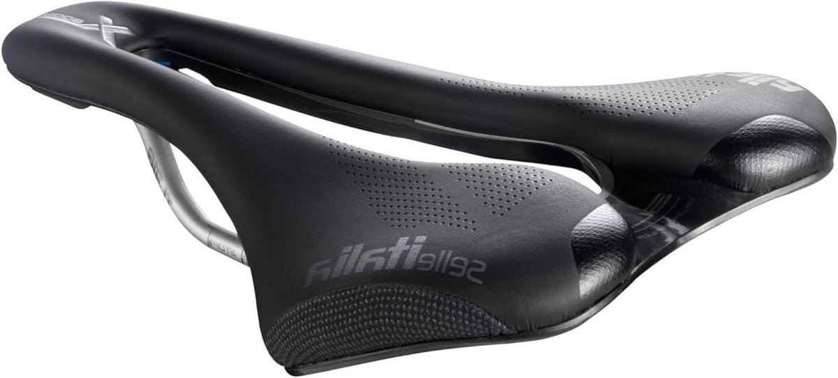 MTB Fietszadel - Fietspen Zadelpen - Off-road Fietsen - Schokabsorberend Systeem - 130 x 248 mm - Zwart