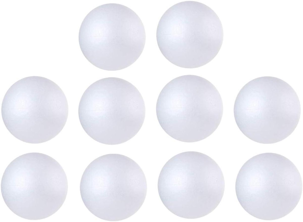 Foam Ballen - Polystyreen Ambacht - Creatieve Projecten - Massief Schuim Hoge Dichtheid - 3 Inch - Wit