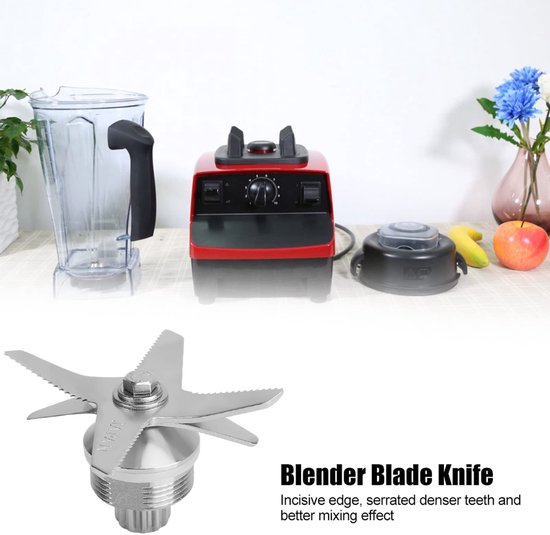 Allecto - Blender Mes - Vervangingsonderdeel - RVS - Geschikt voor 5200 Series - 32oz 48oz 64oz - Hoogwaardige kwaliteit - Duurzaam van Allecto — afbeelding 3