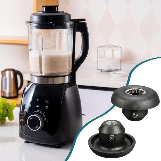 Blender Onderdelen Set - Mixer Onderdelen - Keukenapparatuur Repareren - Voedselveilig Plastic - 6 stuks - Zwart van Merkloos — afbeelding 4