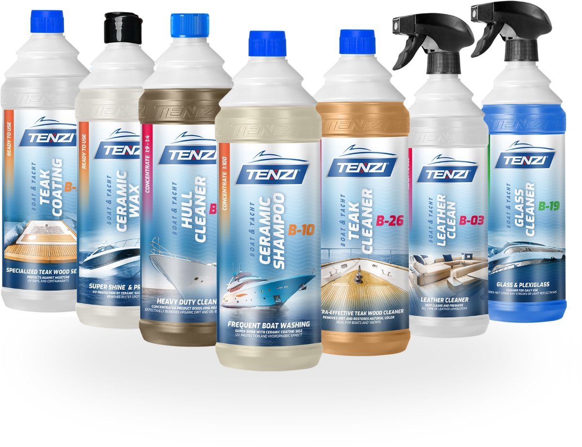 TENZI Total Boat Care Bundle (Premium) – De Ultieme 7-delige Maritieme Set