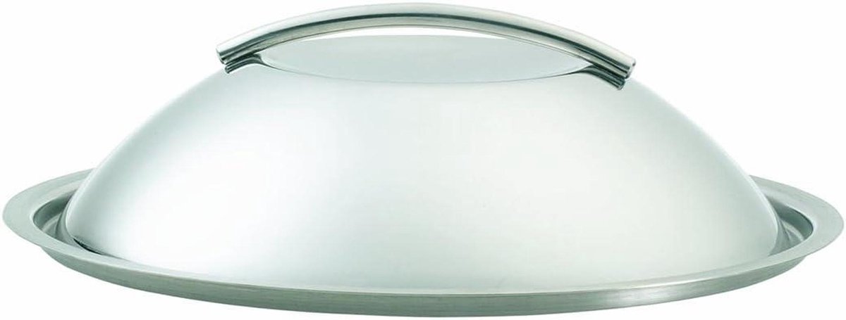 Gebogen Deksel - Pan Deksel - Koken met Stoom - Meer Ruimte - 16 cm - Mat