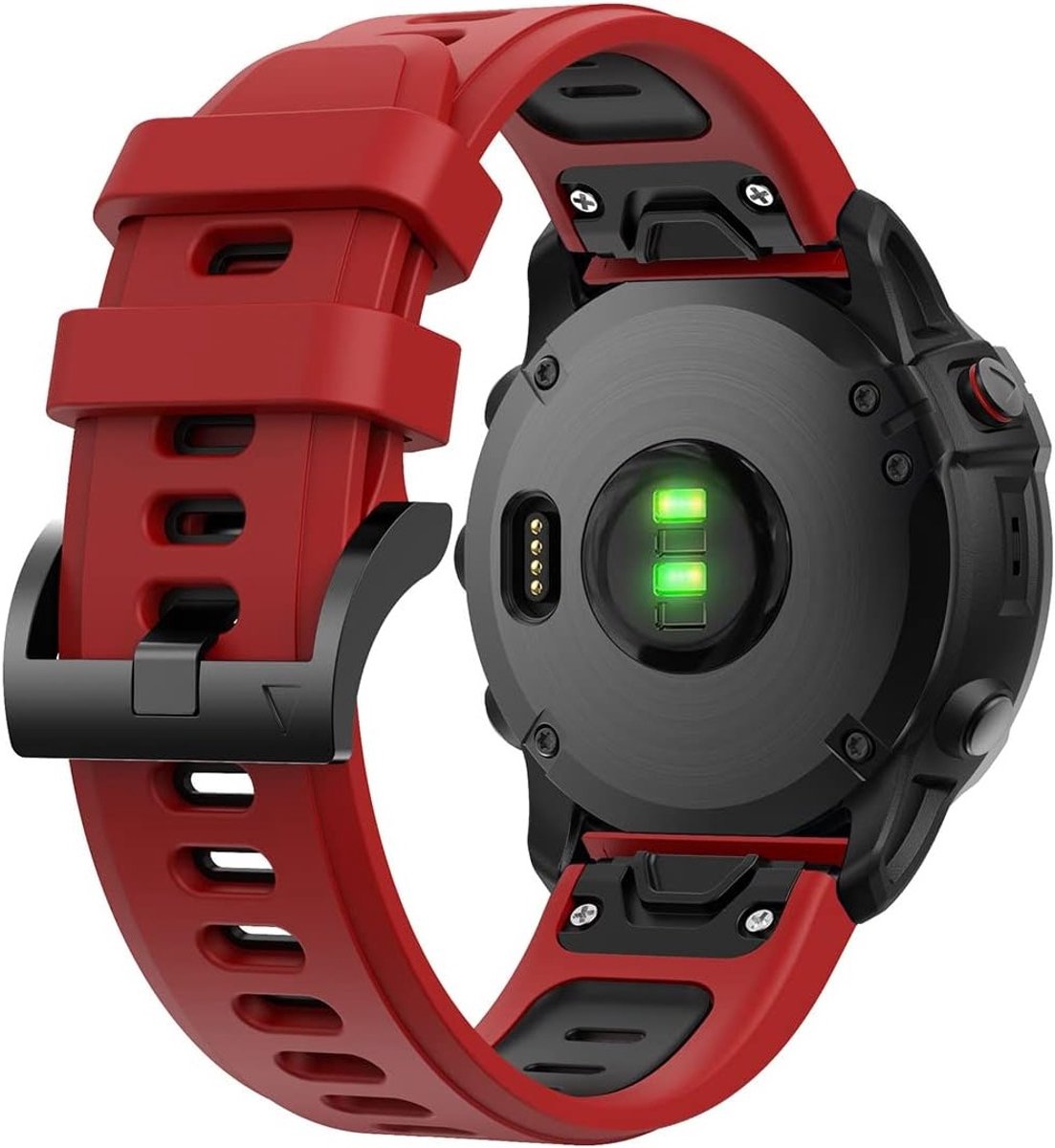 Siliconen Horlogeband 22mm Geschikt voor Garmin Fenix 7/6/5 en Quatix, Snelle Montage, Duurzame Vervangband voor Sport en Activiteiten