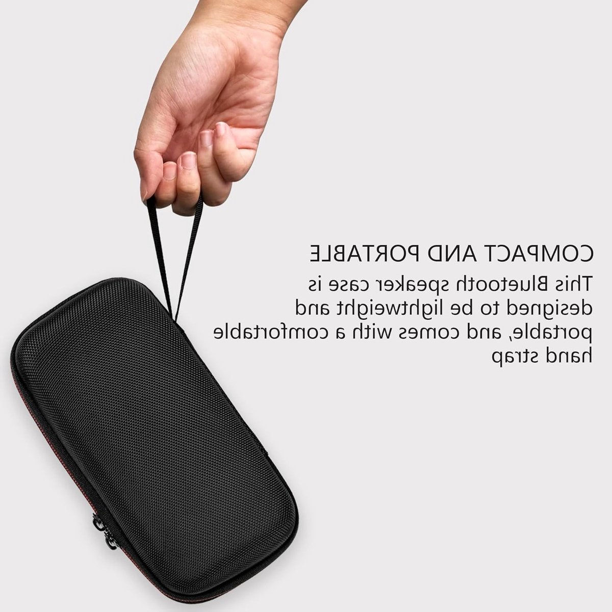 Draagbare Bluetooth speaker hoes voor Marshall Emberton 3/2, harde schaal met zachte voering, mesh zak en dubbele ritsen, ideaal voor reizen en buitengebruik – foto 4