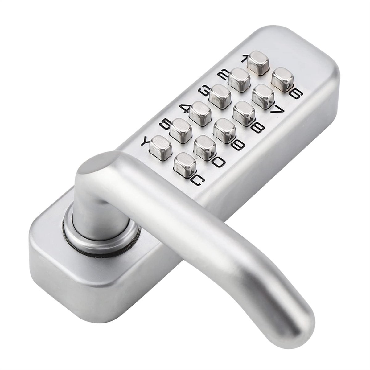 Dailygoody - Digitaal codeslot - Sleutellosslot - Eenvoudig te installeren - Zilver - Meubelkast slot - Veiligheid voor kasten - Geschikt voor 30-60 m