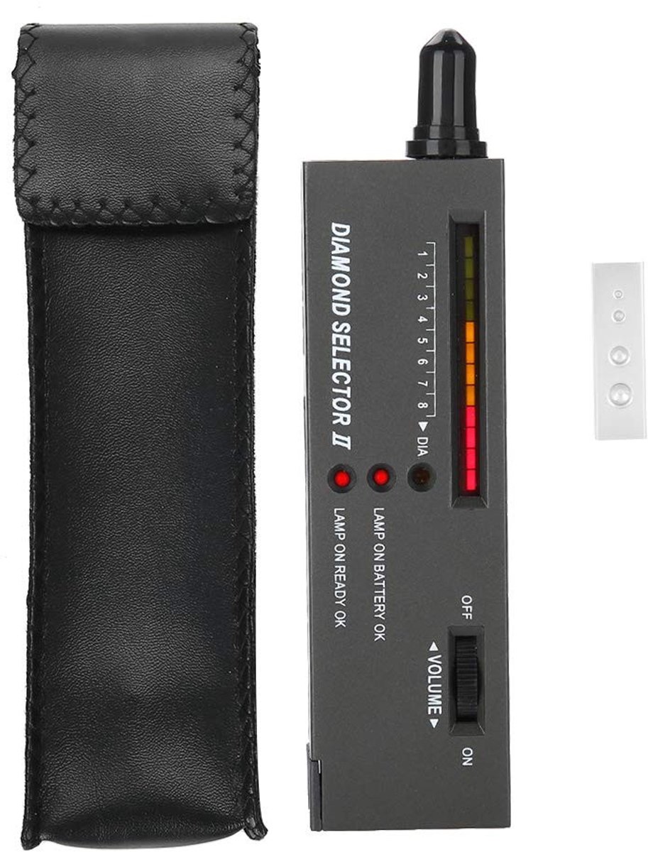 Dailygoody - Diamond Tester - Draagbare LED Audio Tester - Compact ontwerp - Sieraden Tester - Echte of nepdiamant - Geschikt voor juweliers - 16 x 4 ..