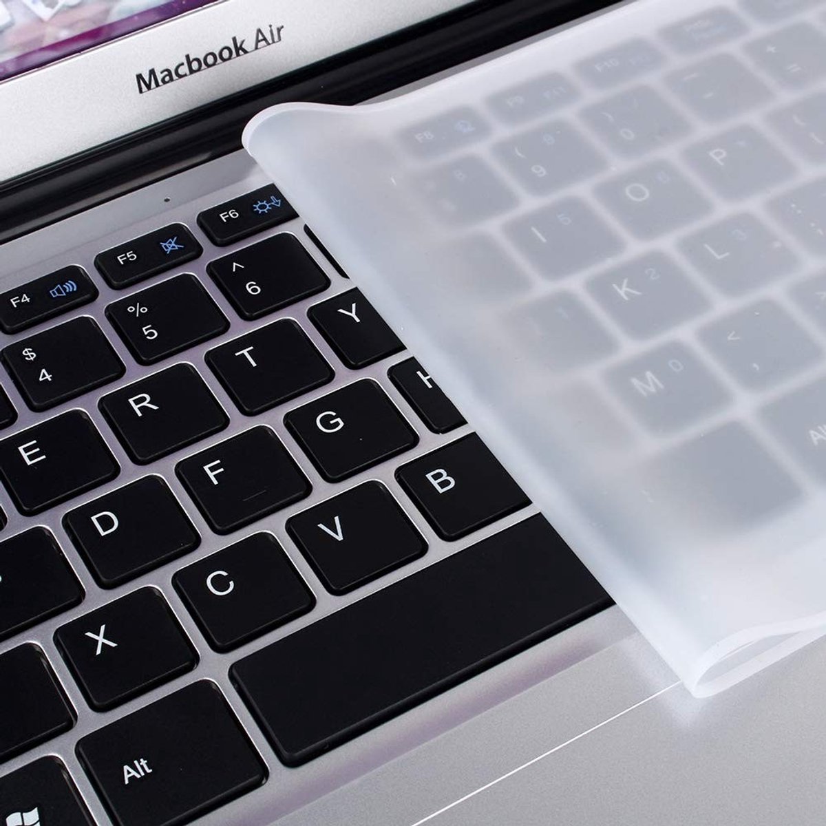 Dailygoody - Universele Laptop Toetsenbord Cover - Ultradunne Siliconen Beschermhoes - Transparant - Toetsenbord Skin Protector - Geschikt voor 12" 13...