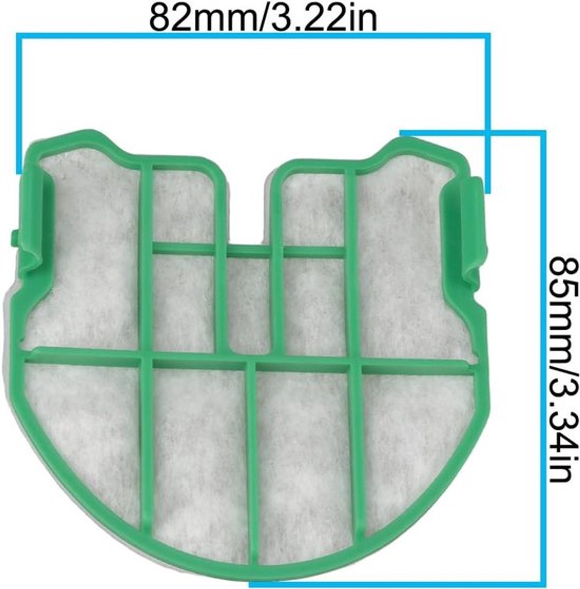 Stofzuiger Filter - Motor Bescherming - Geschikt voor Draadloze Stofzuiger - Compatibel met VB100 - 3 Stuks - Vorwerk Kobold.