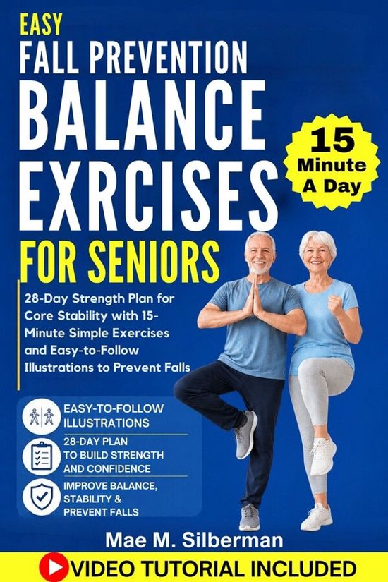 Easy Fall Prevention Balance Exercises for Seniors - cover