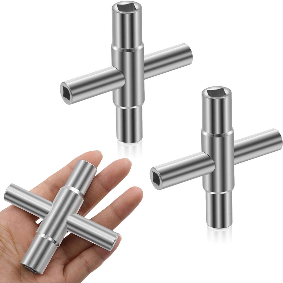 Dailygoody - 4-weg kraanmoersleutel set - Duurzaam en Compact - 6.5mm, 7mm, 8mm, 9mm - Gereedschap - Handgereedschap - Professioneel gebruik - Set