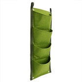 Dailygoody - Verticale Tuin Muur Plantenbak - Hangende Plantenzakken - Bespaar Ruimte - 4 Zakken - Kweek Groenten en Kruiden - Perfect voor Thuis en K