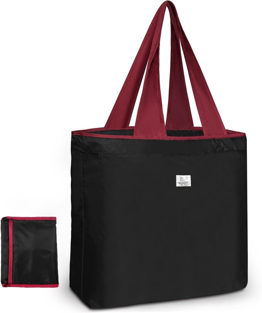Grote Herbruikbare Winkeltassen van 52 x 42 cm, Duurzame Soft Shopping Bag voor Boodschappen en Dagelijks Gebruik