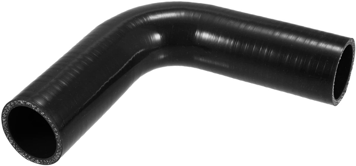 Universele 40mm Silicone Slang - Verbeterde doorstroming - Zwart