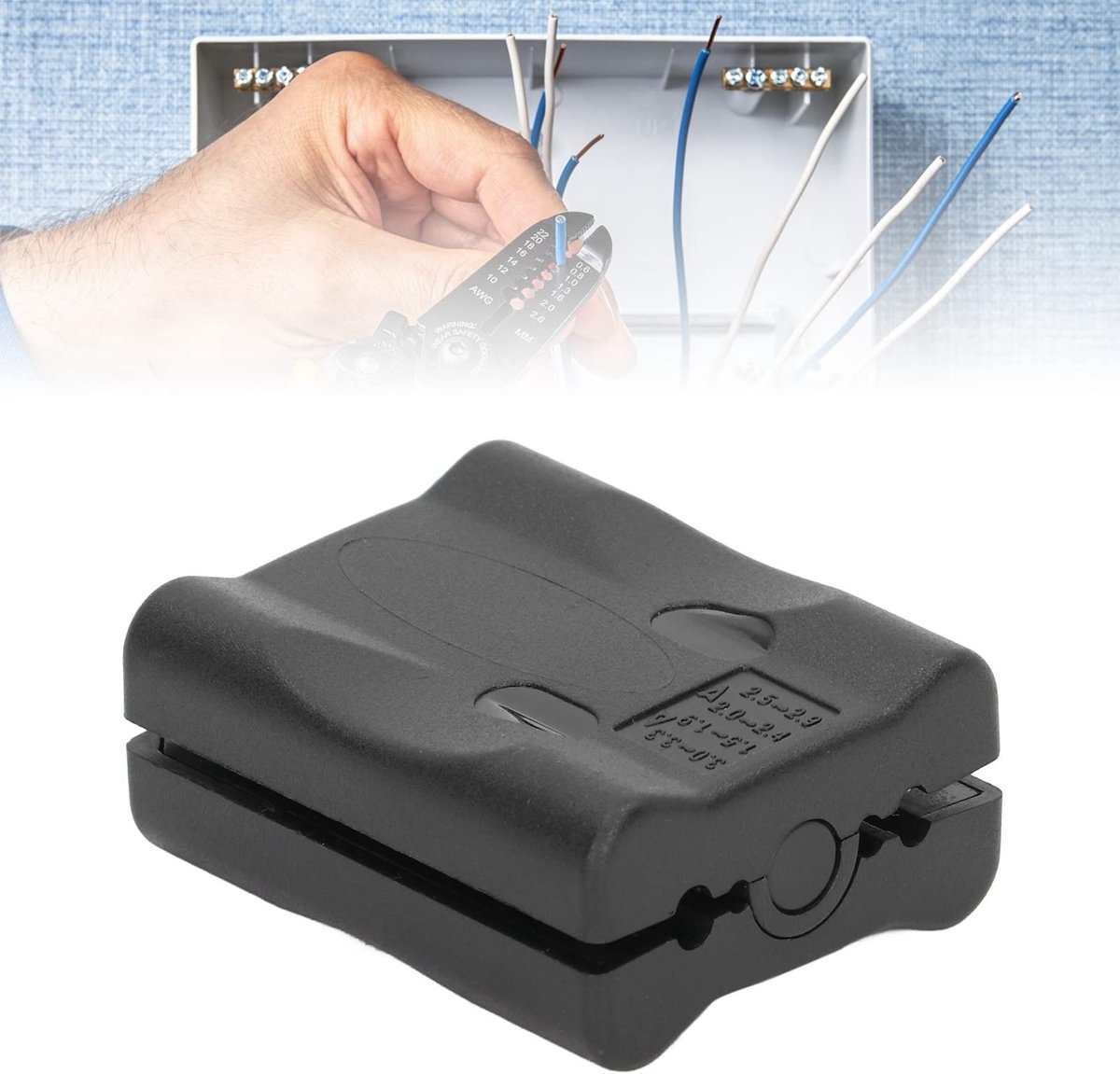 Dailygoody - Buis Stripper Glasvezelkabel - Glasvezel Strippen Tool - Ergonomisch - Zwart - Kabel Strippen - Snel en efficiënt kabelstrippen voor elke