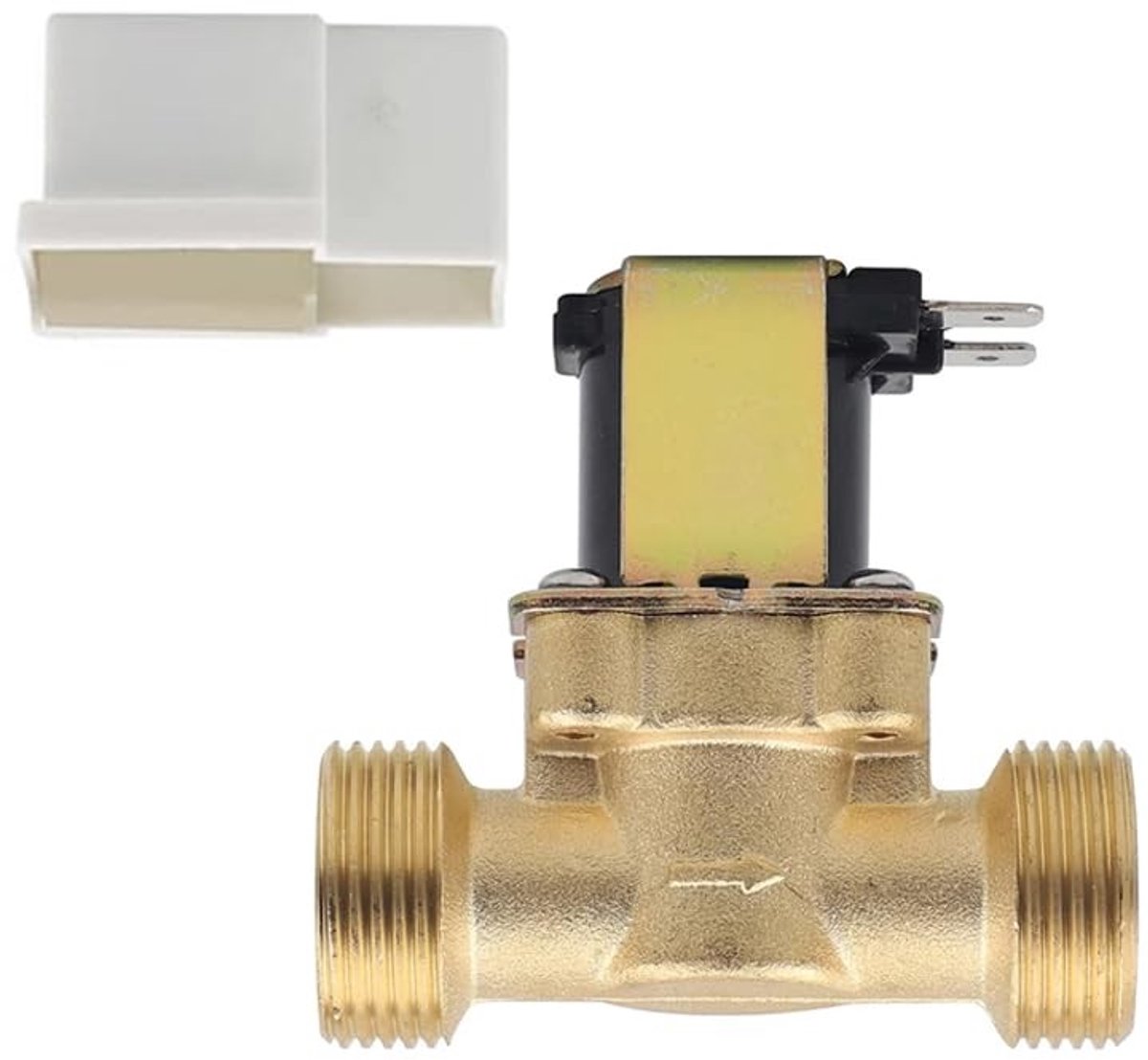 Dailygoody - Solenoidklep 3/4 inch AC 220 V - Messing Normaal Gesloten Waterinlaat