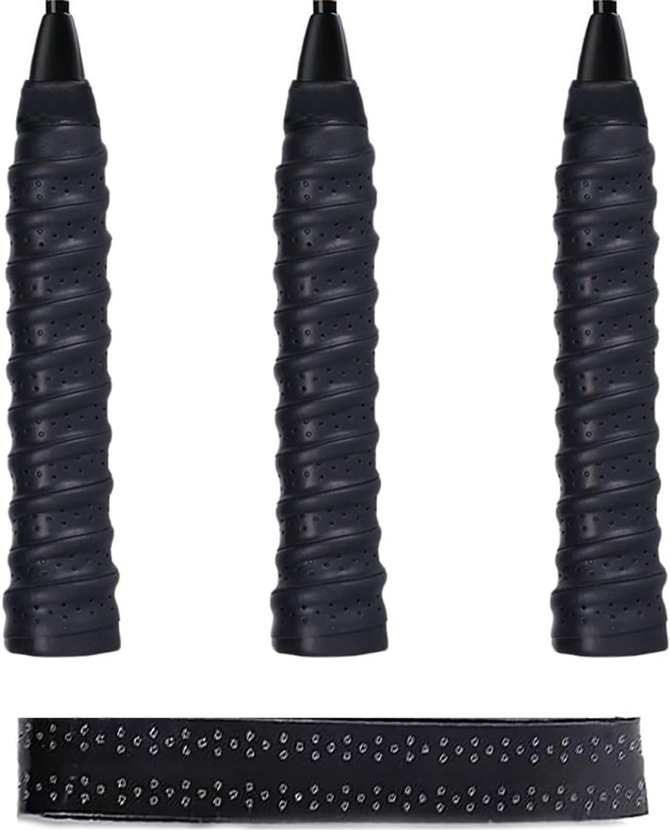 3-Pack Racket Grip Tape voor Tennis, Badminton en Squash - Antislip, Absorberend en Vervangend Racket Grip