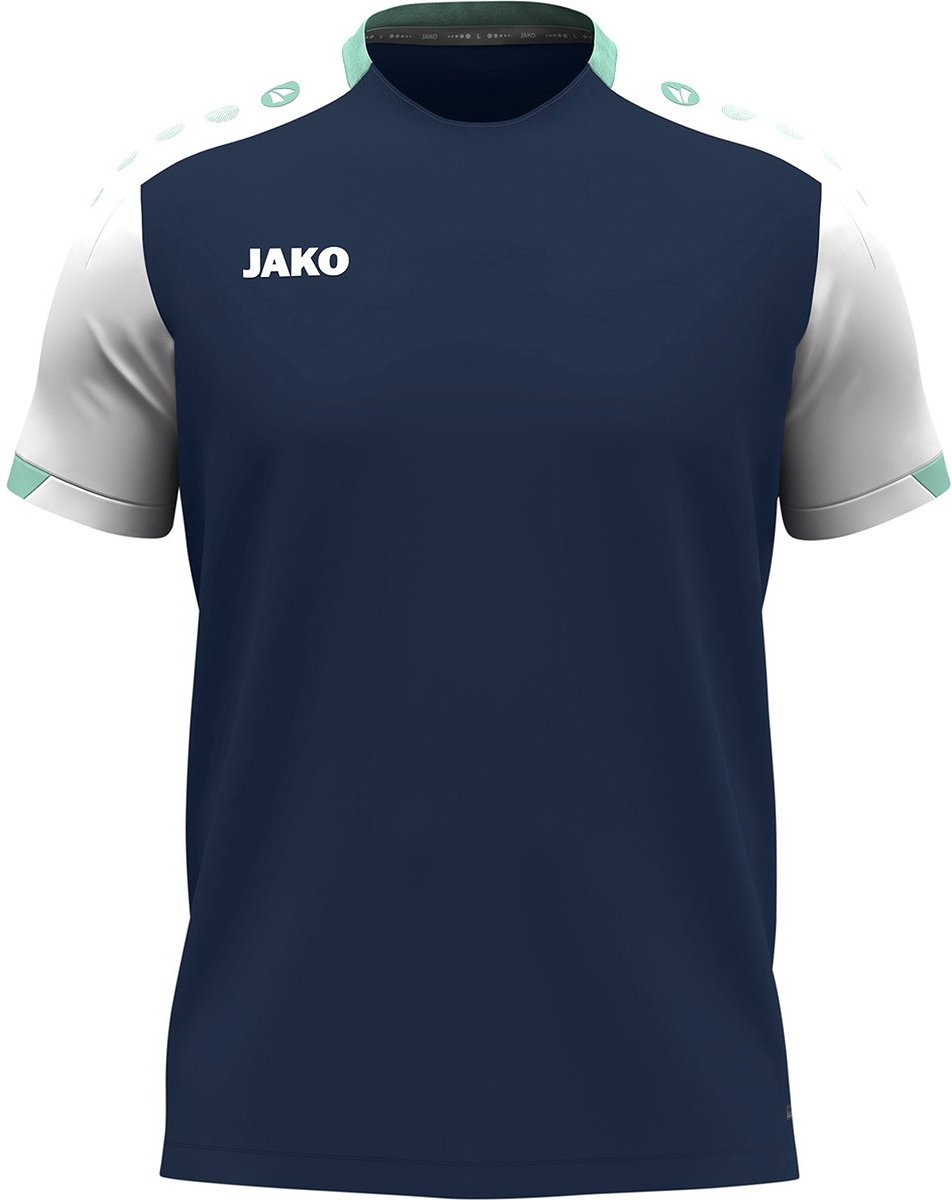 Jako Dynamic T-Shirt Dames - Marine / Wit / Munt | Maat: S