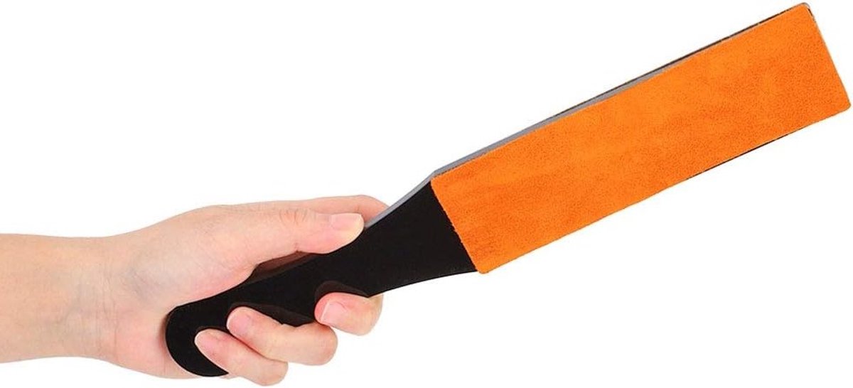 Dubbelzijdige PU Leren Scheermesriem voor het Slijpen van Messen en Scheermessen - Ideaal voor Thuis en Buiten Gebruik