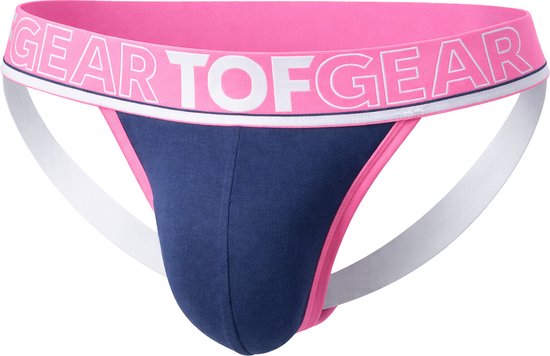TOF Paris Champion Jockstrap Navy - MAAT M - Heren Ondergoed - Jockstrap voor Man - Mannen Jock