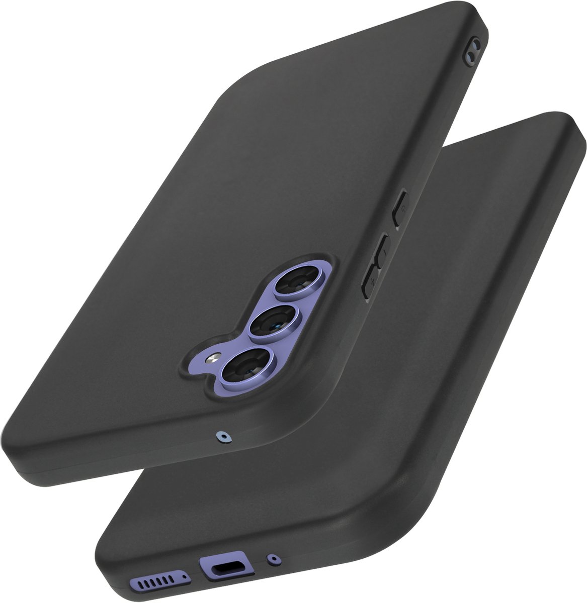 Mayaxess, Hoes Geschikt voor Samsung Galaxy A54 Flexibele bescherming, Zwart