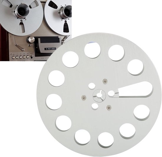 Lege 1/4 inch Open Reel Tape Spoel met 11 Gaten - Vervangingsspoel voor Tape Recorders - Ideaal voor Audioproductie en Geluidsopnames van Merkloos — afbeelding 3