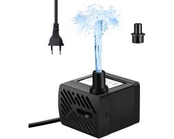 Mini Waterpomp 3W Ultra Stille 300L/H Onderdompelbare Pomp met 1m Voedingskabel voor Aquaria, Fonteinen en Hydroponics