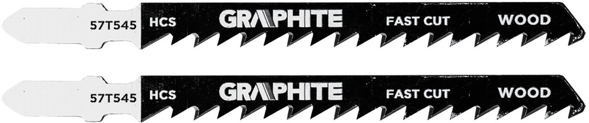 Graphite - Figuurzaagblad - 6 TPI - HCS - T-Greep - 100 mm
