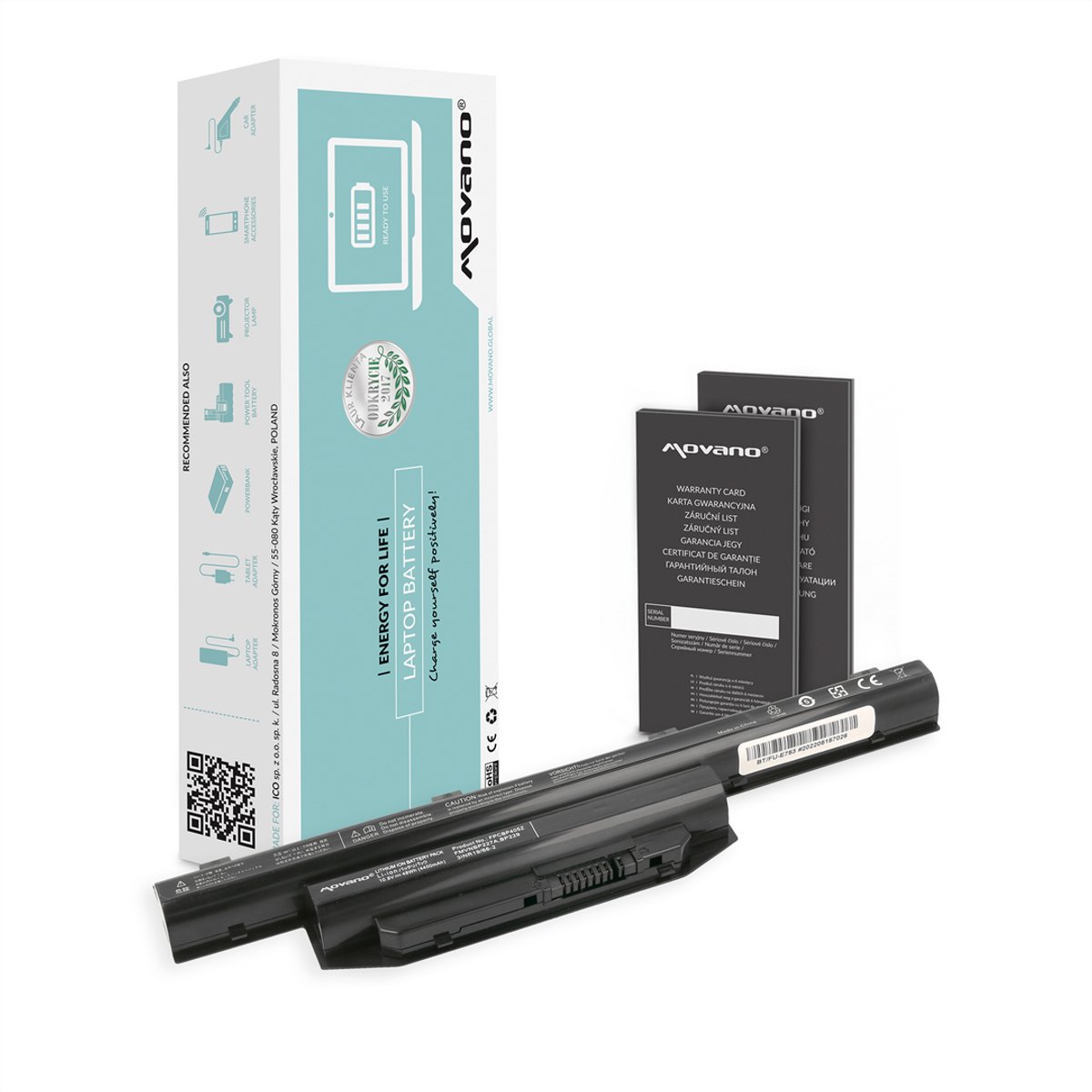 Movano - Bateria voor Fujitsu Lifebook - Li-Ion - Veilig - Lange Levensduur