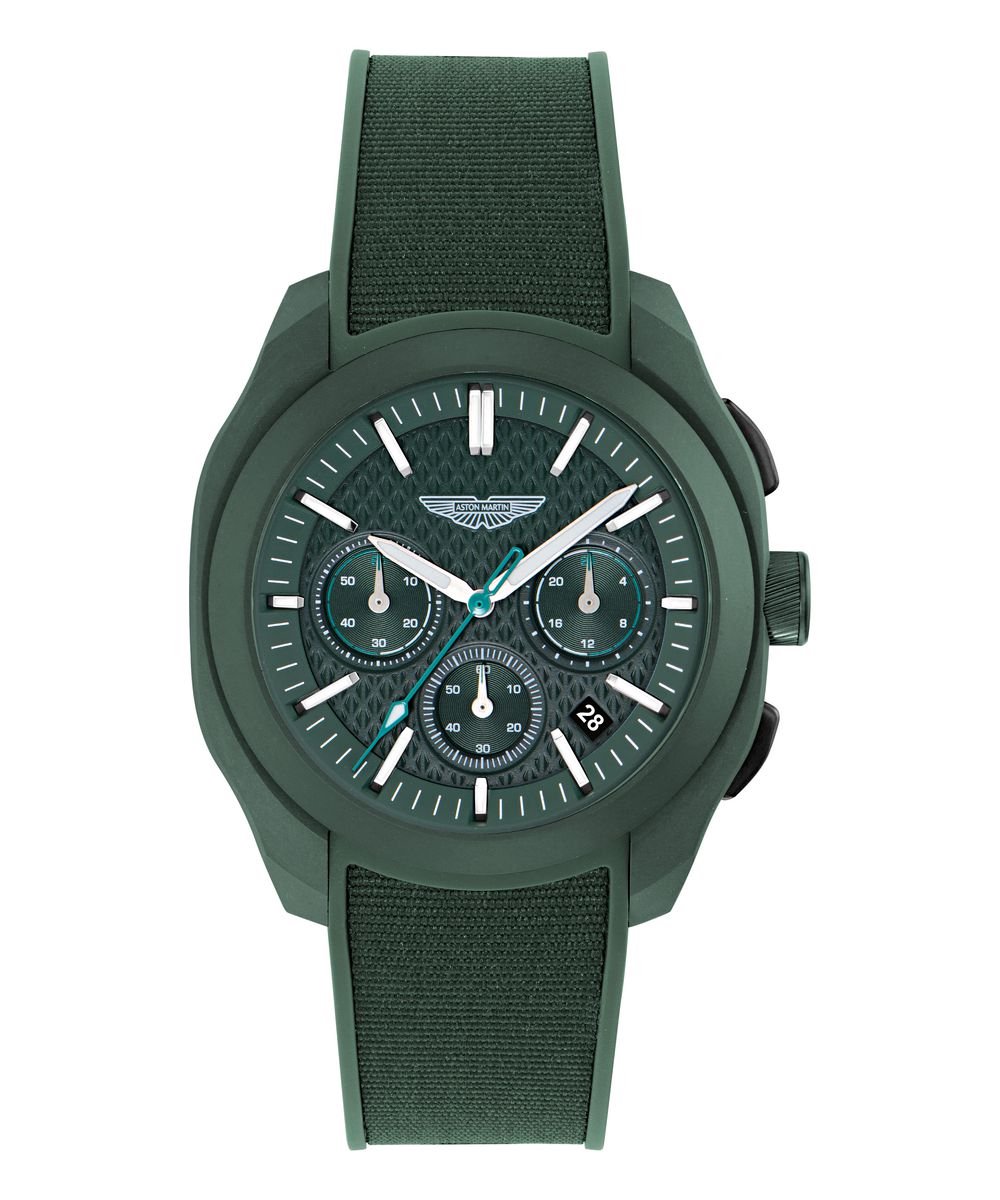 Aston Martin Thrill CRT MTRC1S605 Horloge - Siliconen - Groen - Ø 42 mm
