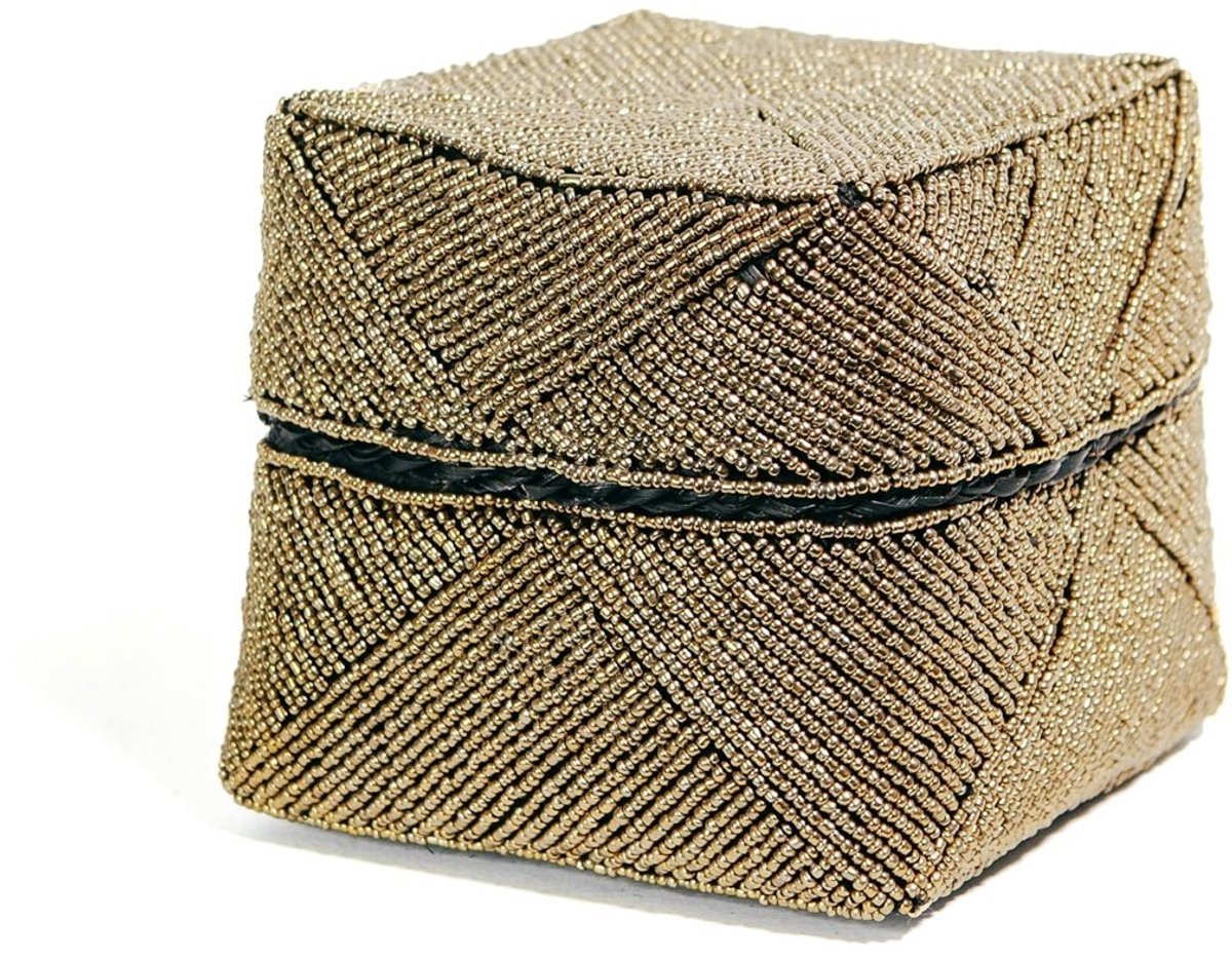 Safaary - The Beaded Basket - Gold - L