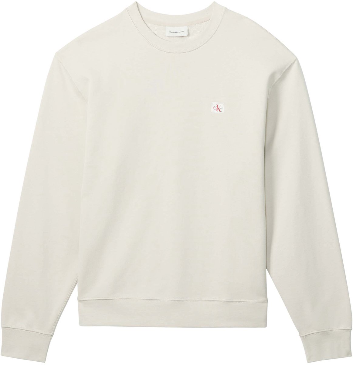 Ck Jeans Ls Eu 350Terry Badge Sweater - Fashion Wear - Volwassen