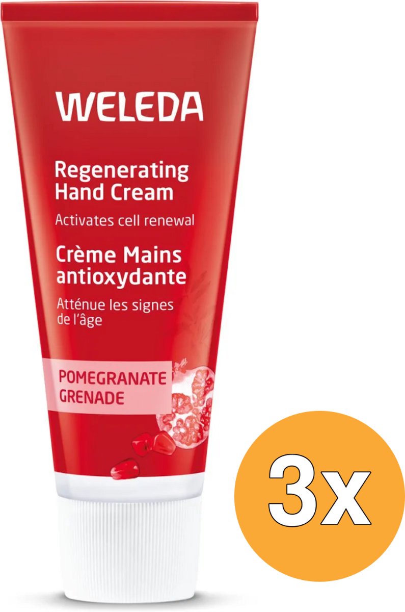 3x WELEDA Granaatappel Regeneratie Handcreme (50 ml)