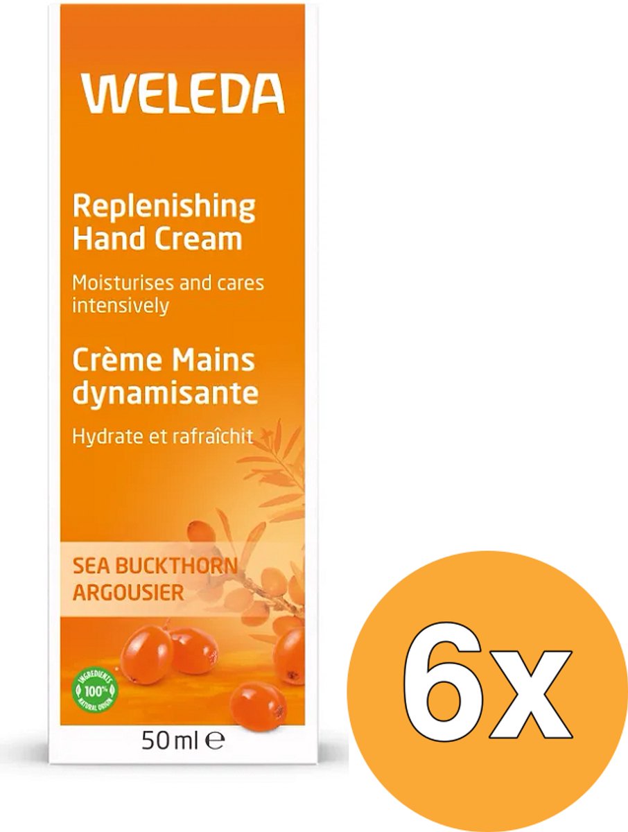 6x WELEDA Duindoorn Vitaliserende Handcreme (50 ml)