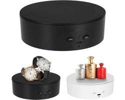 Gemotoriseerde Roterende Display Stand - 5 Inch / 11lbs Draagvermogen - 360° Rotatieplatform - Elektrisch Draaiplateau voor Sieraden, Horloges, 3D Modellen en Taarten - Geschikt voor Livestream en Productfotografie