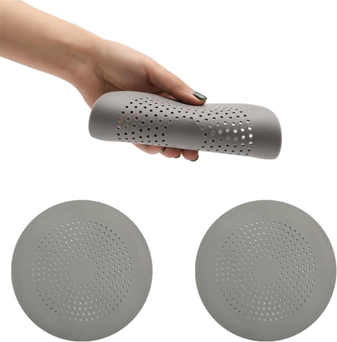 Siliconen Afvoerzeef Set voor Douche en Keuken, Haarfilter met Zuignappen, Afvoerbescherming voor Bad en Wasbak