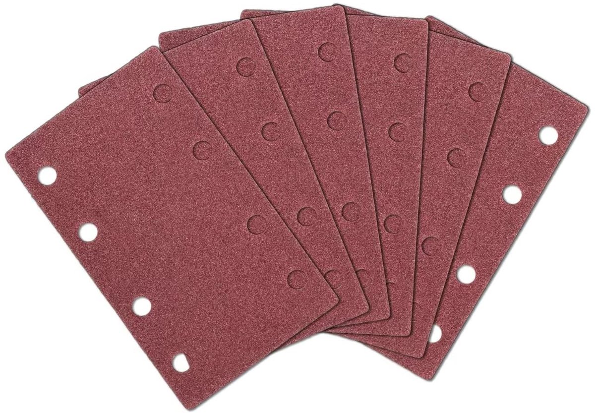Schuurpapier 80 x 133 mm - Grofheid 40/60/80/120/240 voor hout, metaal en kunststof