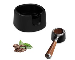 Siliconen tamperstation voor espresso, elegant zwart design voor thuisgebruik en cafés, accessoires voor koffieliefhebbers