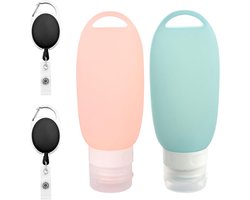 Herbruikbare en Navulbare Hondvoer Tubes 2-Pack 90ml met Rekbare Clips voor Nat Voer en Reizen met Huisdieren Buiten