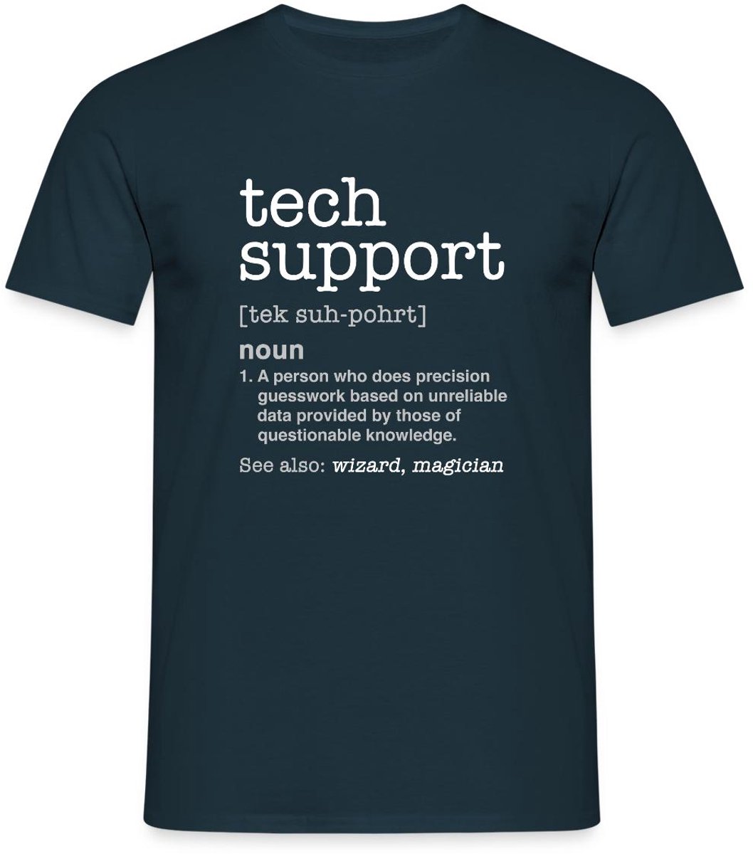 Tech Support Definitie T-Shirt Heren