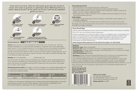 Pokon Onkruid Weg (5000 gram/250 m²) - Krachtige Onkruidverdelger - Met gratis cheatsheet van Pokon — afbeelding 3