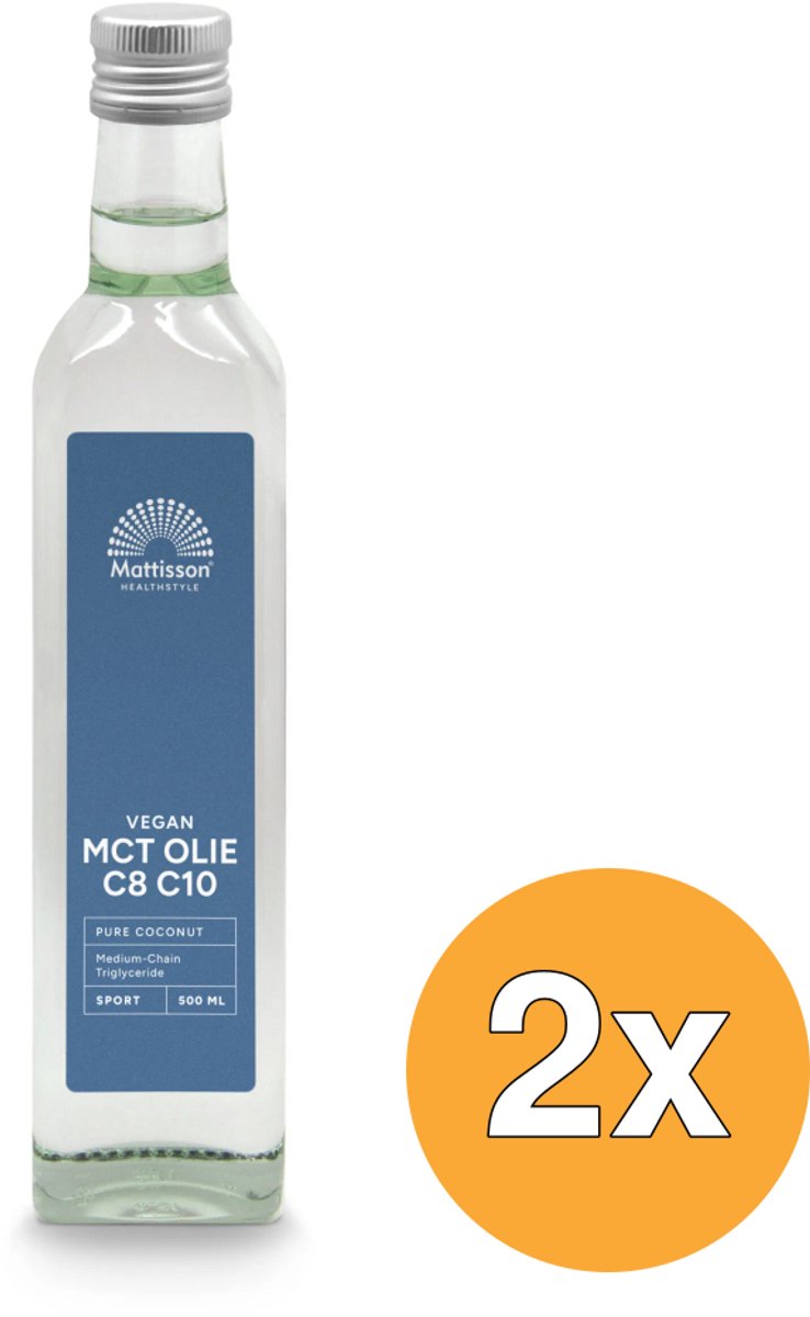 2x Mattisson Mct Olie Blend C8 60% C10 40% (500 ml)