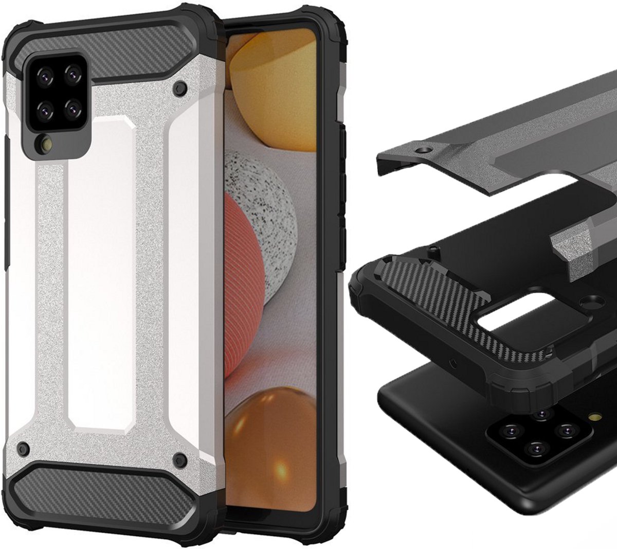 Hurtel Hybrid Armor Armor-Hoesje Voor Xiaomi Redmi Note 10 5G Bescherming