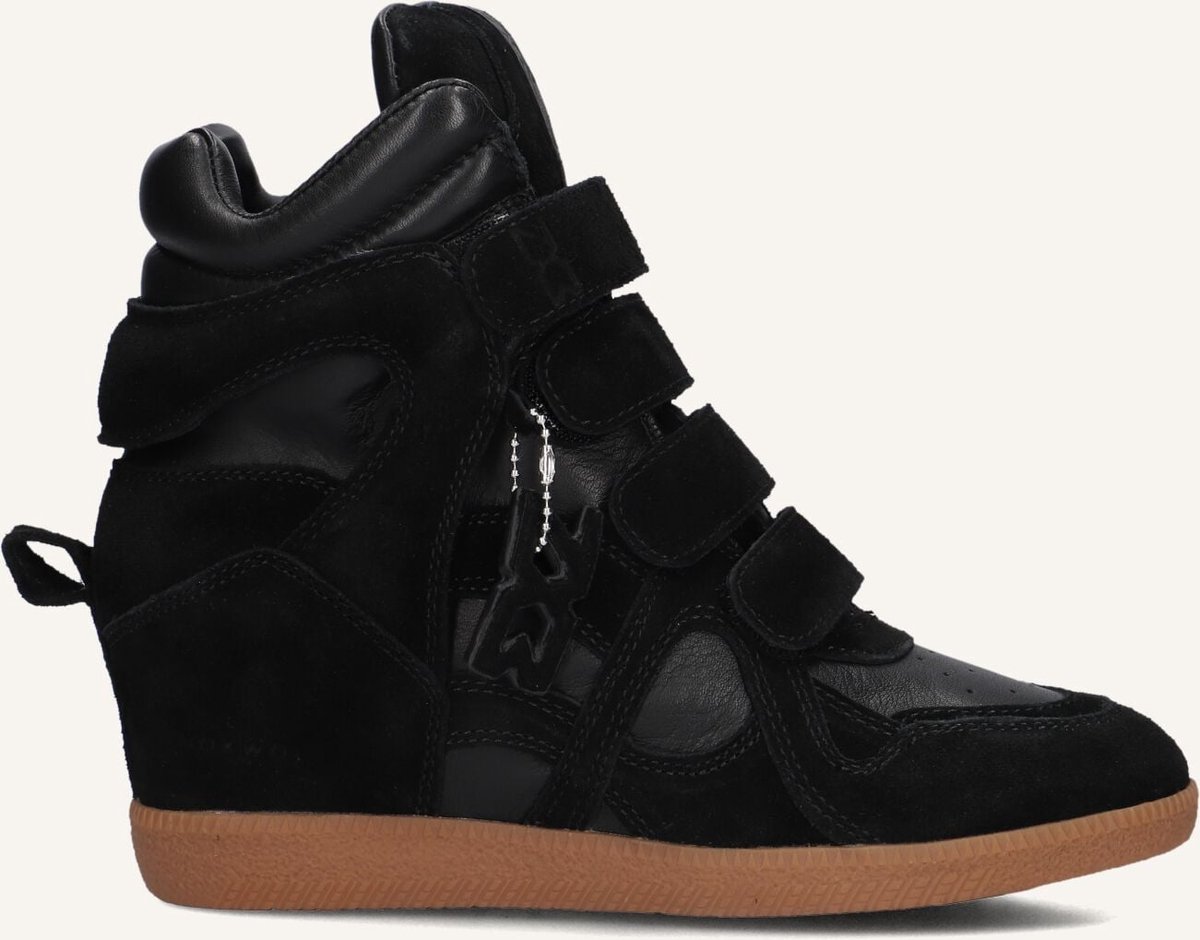 NOKWOL Eden Sneakers Dames - Leren Sneaker - Zwart - Maat 41