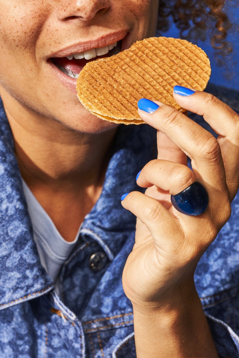 Daelmans Stroopwafelblik Delfts Blauw – 9 x 8 Stuks – 330 g