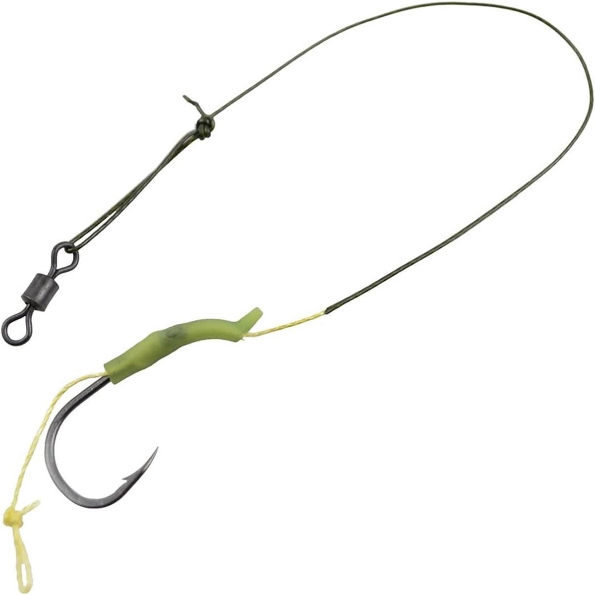 Vis Haken Set - Karper Rigs - Vissen Op Karper - Scherp En Gecoat - Maat 2 4 6 - Zilver