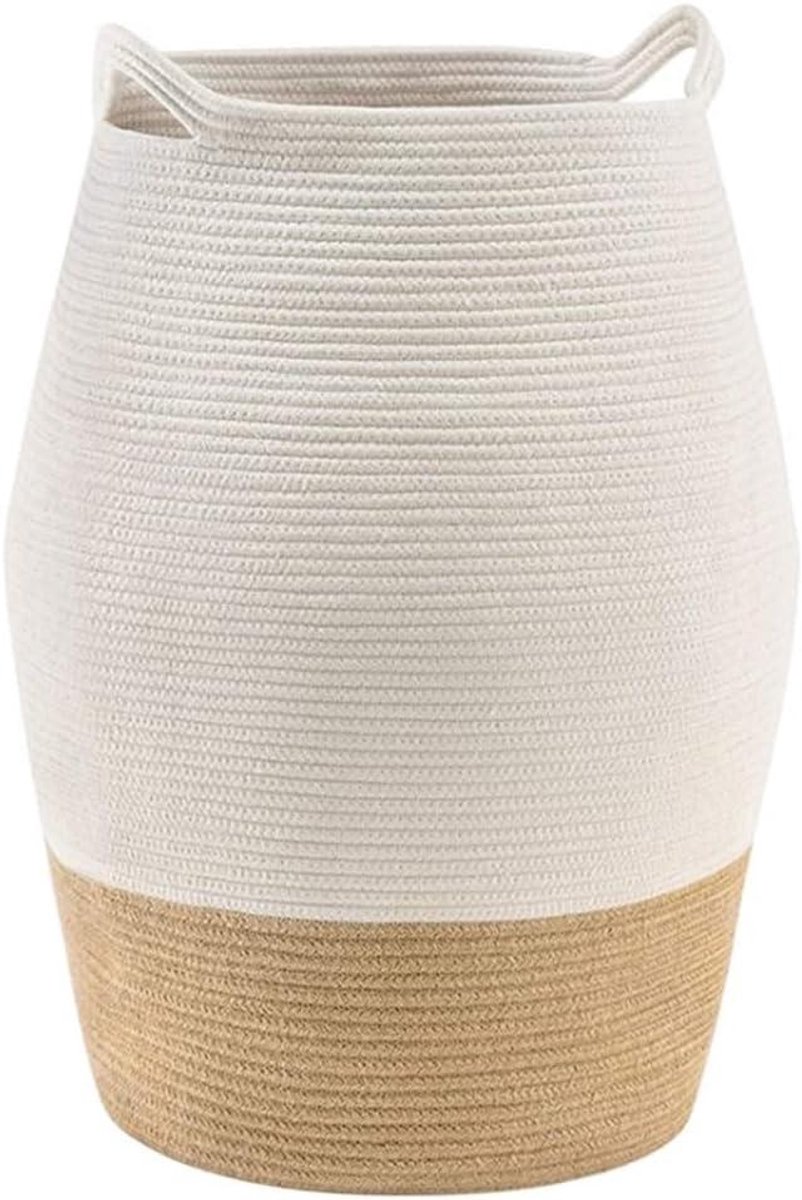 Wasmand Geweven Kledingmand Opbergmand Vuile Kleding Opslag Opvouwbaar Gemakkelijk 65 x 49 x 39cm N.v.t