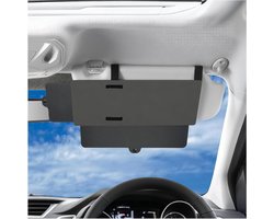 Zonneklepverlenger Auto - Zonwering Verlengstuk - Veiliger Rijden - Verstelbaar Uitschuifbaar - 31 x 13 cm - Zwart