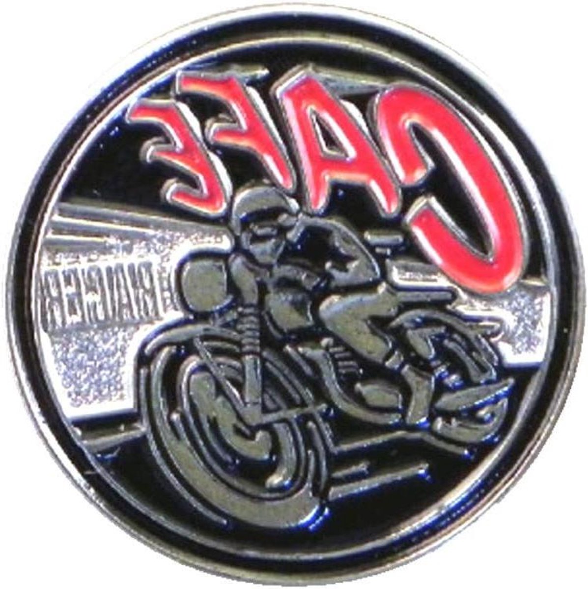 Metalen Emaille Pin - Motor Badge - Kleding Versieren - Handgemaakt Gestookt Email - 25 mm Diameter - Meerkleurig
