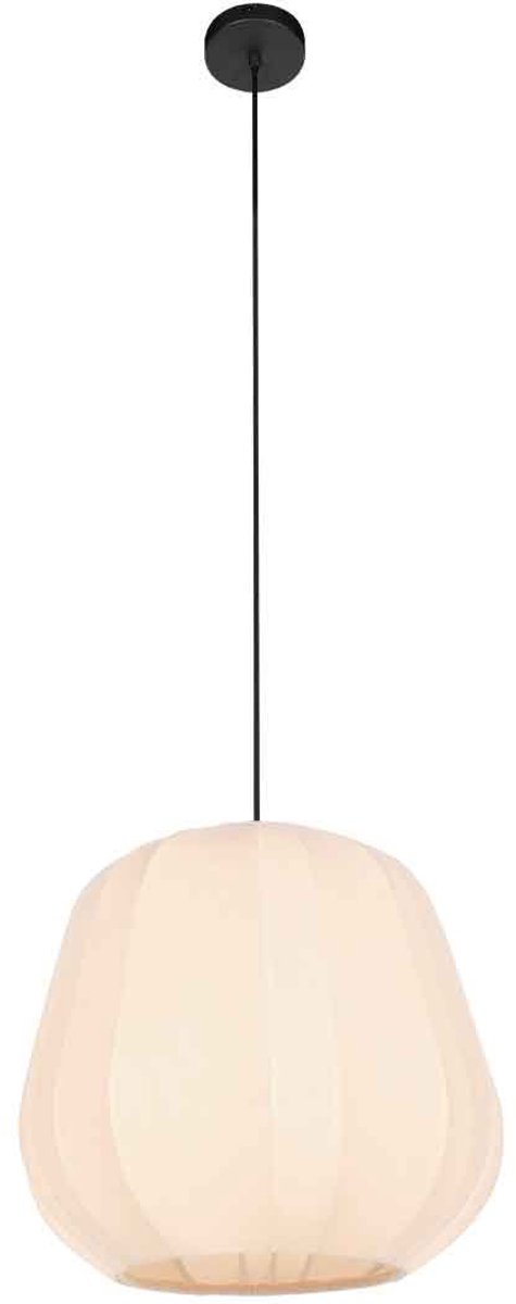 Anne Lighting - hanglamp - Sable - crème - metaal stof - Ø 25cm - E27 - 4122CR
