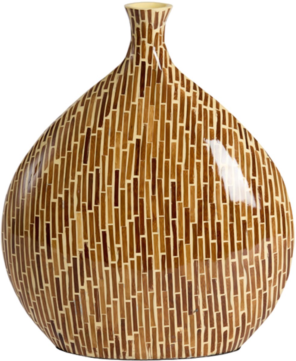 Light & Living Vaas LORCA - Bruin - 33x13x38 cm